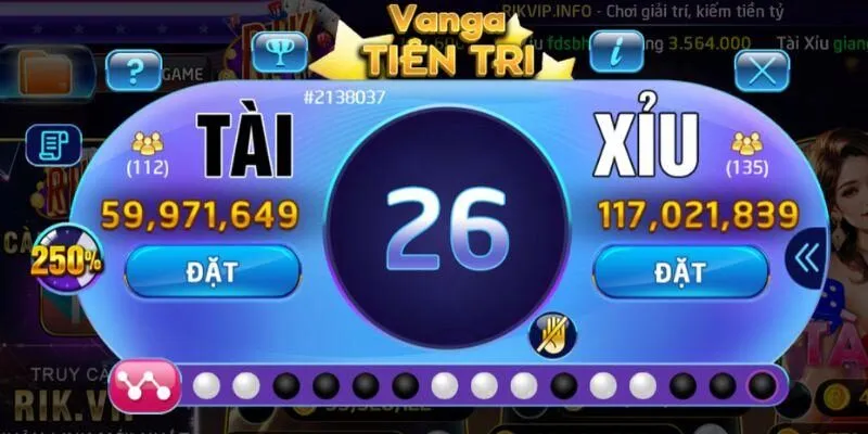 Các cửa cược phổ biến và cách tính điểm trong game tài xỉu