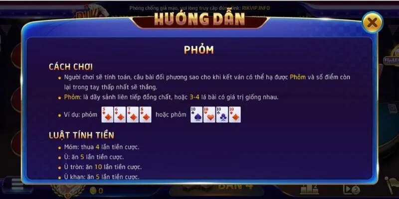 Chiến thuật câu bài và phá cạ để kiểm soát thế trận khi chơi Phỏm Rikvip