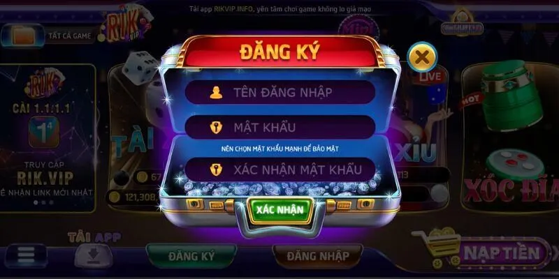 Hướng dẫn mở tài khoản Rikvip trên máy tính