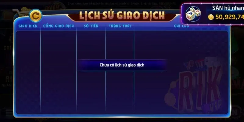 Lỗi nạp tiền thường gặp ở Rikvip