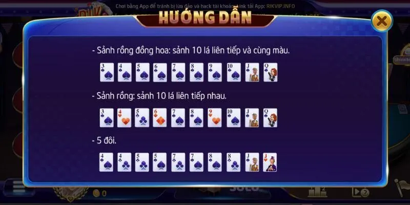 Thuật ngữ quan trọng và thứ tự mạnh yếu của các lá bài trong Sâm Lốc